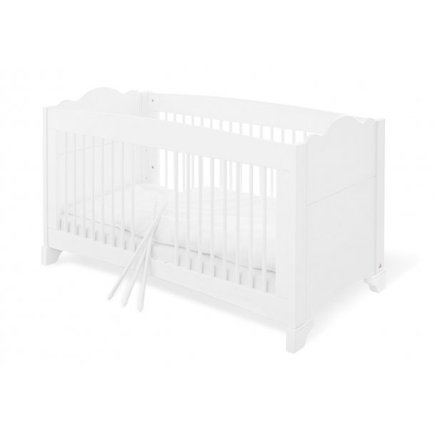 white and pine cot